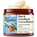 Sky Organics Cocoa Butter for Body, 100% Raw & Unrefined Ultra-Moisturizing Butter to Deeply Hydrate & Condition Skin, Promotes Smooth Skin Tone&Texture, Suitable for Tight or Dry Skin
