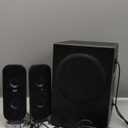 Cyber Acoustics CA-3810 2.1 Multimedia Speaker System with Subwoofer, 80 Watts Peak Power, Strong Bass, Perfect for Music, Movies, and Games