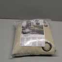 LAMIT Semi Sheer Linen Curtains for Living Room, 80 Inch Length Light Filtering Panels Bronze Grommet Faux Linen Textured Window Drapes for Bedroom/Porch, Linen, 52 x 80 Inch, 2 Panels