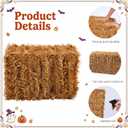 Suzile 1 Pcs Halloween Decorative Straw Bale, 15.9 x 18.1 x 22.1 Inches