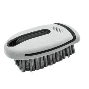 QKWL 1Pcs Carpet and Interior Decoration Cleaning BrushUpholstery BrushCarpet ScrubberTPR Material with Hand Feel and Wear-Resistant Bristles Designed with Composite Ergonomics (Gray)
