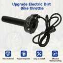 Electric Dirt Bike Throttle Handle Kit Compatible with Surron Light Bee X and S LBX, Imitation Carbon Fiber Quick Twist Throttle for Segway X260 X160 E-Ride Pro S E-Bike with Handlebar Grips