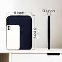 2 x gogofree Foldable Desktop Mirror, 8"  6" Adjustable Angle Makeup Mirror with Stand, Black Small Mirror for Travel Camping and Home (Black)