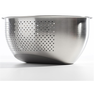Rice Washer Strainer Bowl, Stainless Steel Quinoa Washing Bowl With Side Drainers Colander for Cleaning Rinsing Fruits, Vegetables, and Beans  Versatile Kitchen Tool
