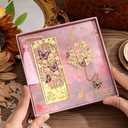2pcs Bookmark Butterfly Flower Theme Pretty Book Marks Set with Bookmarks for Women, Cute Book Markers for Writers, Kids, Teens, Men Readers, Reading Accessories Gifts for Book Lovers (Pink)