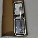 3 Pieces Magnetic Trays with 5LBs Telescoping Magnetic Pick-up Tool Set, 8.9" and 2 Pieces 3.7" Rectangle Stainless Steel Magnet Parts Tray for Screws, Mechanic's