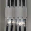 LEETOYI Ceramic Chopsticks Set of 5, Porcelain Chinese Chopsticks Easy To Clean, 9.6-Inch (Black)