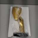 Gold Resin Man Smoking Cigar Statue Figurine Abstract Creative Sculpture Home Decor 10 Inch