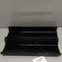 upsimples Acrylic Shelves for Wall Decor, 15" Display Shelf Perfume Organizer for Bathroom, Bedroom, Living Room, Floating Bookshelves for Kids, Black, 4 Pack