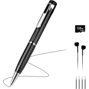 128GB Voice Recorder with Noise Cancellation - Clear Audio Recording for Meetings, Lectures & Interviews | Portable Digital Recorder for Students, Professionals & Work