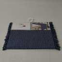 Lintex Tone on Tone 100% Cotton Runner 13 in. x 72 in. in Navy Blue 