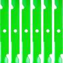 60 Inch Deck 103-6403 103-6403-S Notched Mower Blade Compatible with Exmark Lazer Z AS CT XP LC Pioneer Vantage Turf Tracer Staris Front Runner E S X Series Lawn Mower 6 Pack