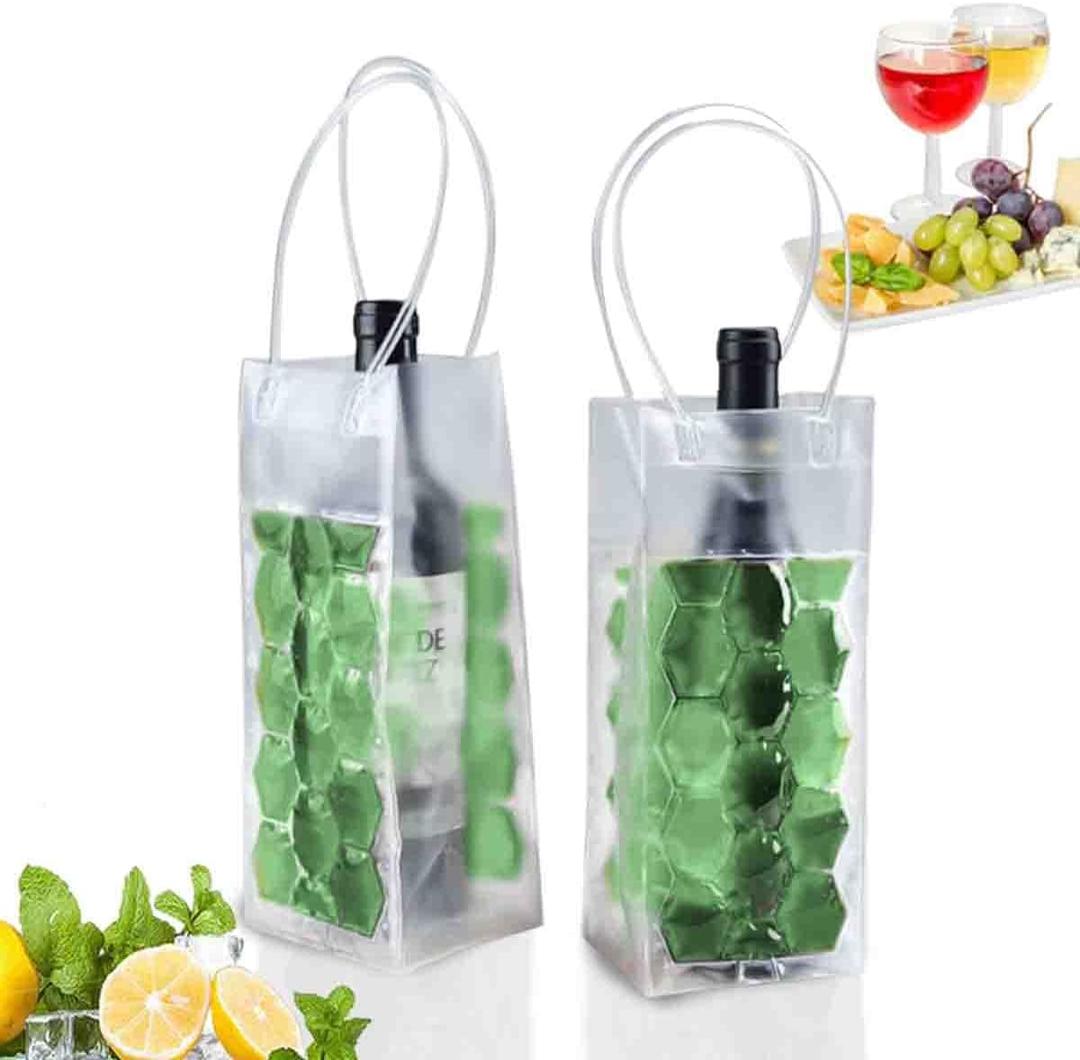 Wine Cooler Sleeve - Single Bottle Frozen Insulator, Beverage Chiller for Wine Lovers (Green, Pack of 1)