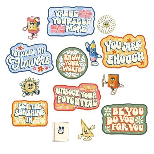 Eureka 847847 S'Cool Era Gallery Wall Classroom Bulletin Board Set for Teachers, Multicolor, 14 Pieces