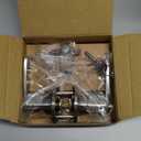 Copper Creek DL1241SS Daley Push Button Keyed Entry Door Lever, Satin Nickel