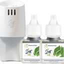 Scent Fill 100% Natural Patchouli Spa Plug in Air Freshener, Scented Oil Refills, 2 Refills + Diffuser