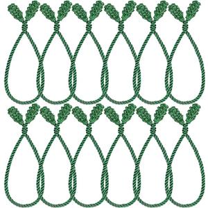 Shappy 12 Pieces Christmas Garland Ties for Banister Christmas Decorative Reusable Flexible Twist Ties for Garland Staircase Home Decoration Holiday Craft Wrapping