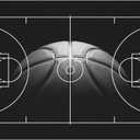 Osimiccp Basketball Rug for Bedroom Size 5'x7', Non-Slip Basketball Court Rugs for Living Room and Game Room Decor