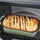 Flavehc Bread Pan Cast Iron Loaf Pan with Lid 9x5 Inch Bread Loaf Pan for Baking Bread Enameled Cast Iron Sourdough Bread Pan