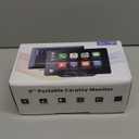 Portable Carplay Screen for Car 5K Dash Cam, 9" Wireless CarPlay & Android Auto Car Audio Receivers with 1080p Backup Camera, Bluetooth/GPS Navigation/Voice Control/Mirror Link (Black)