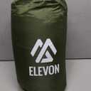 Elevon Sleeping Bag for Adults Teens Kids Cold Warm Weather, Portable Waterproof & Lightweight, Compact with Compression Sack, for 3-4 Seasons Camping, Backpacking, Hiking, Travel, Indoors Outdoors (1-person, 1-pack, Green)