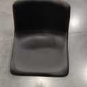 DUMOS 26 Inch Counter Height Bar Stools Set of 4, Modern Faux Leather High Barstools with Back and Metal Leg, Bar Chairs for Kitchen lsland, Black