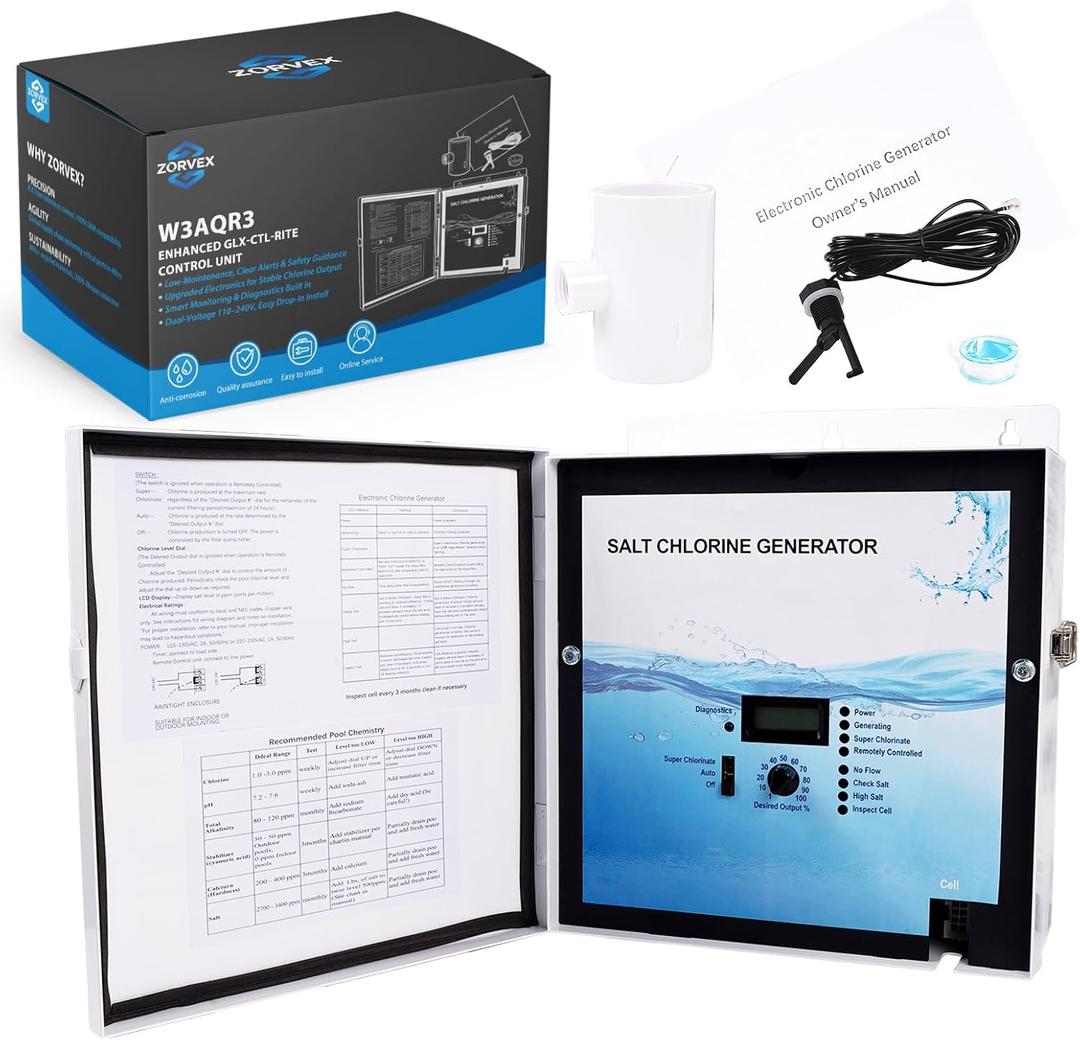 2026 New Upgrade GLX-CTL-RITE Control Unit Saltwater Chlorine Generator Fits for Hayward AQR Goldline Aqua Rite Electronic Salt Chlorine Generator,T-Cell-3, T-Cell-9 and T-CELL-15 Salt Cel,OE:W3AQR3