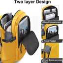 Mancro Travel Laptop Backpack, 15.6 in Anti Theft Backpack for Women Men, Computer Bag Fits 15.6 Inch Laptop and Notebook Backpack Gift, Yellow