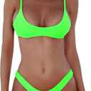 DaiLiWei Thong Bikini Sets for Women 2 Piece Brazilian Swimsuit Teens Bathing Suit Push Up Top Micro Bikinis Swim Suit 2025 (Medium)