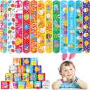 Easter Slap Bracelets for Kids 36PCS Easter Basket Stuffers for Kids Bulk Snap Bracelet Easter Party Favors Supplies Easter Egg Fillers Toys Goodie Bag Stuffers Toy Gifts for Student Classroom Prizes