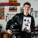 PUERSI Helmet Holder Wall Mount with Shlef, 180 Rotation Helmet Storage Rack for Motorcycle Bike Racing Outerwear Sports Gear Display Motorcycle Accessories