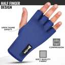 WYOX Hand Wraps Inner Gloves for Kickboxing, Hand Protection for Punching Bag Boxing Glove Liners, Muay Thai, Speed Bag Gloves, Wrist Wrap Training Gloves for Under Mitts & Elasticated (L/XL (22-26cm), Blue)