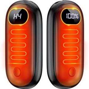 Hand Warmers Rechargeable - 14000mAh Electric Hand Warmers Rechargeable 2 Pack Heat Up to 131 with 18Hrs Warmth, Reusable Electronic Portable Pocket Heater for Women Man Golf Raynauds Camping