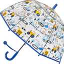 Kids Umbrella Clear Bubble Umbrellas for Rain,Safety Dome Windproof Umbrella for Kid Girls and Boys