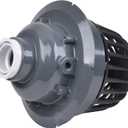 Oatey 78042 PVC Roof Drain with Cast Iron Dome and Dam Collar, 2-Inch