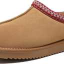 Meik Mangni Women's Slippers Genuine Suede Platform Mini Boots Mens Faux Fur Warm Lining Winter Mules Cozy Warm House Shoes Indoor and Outdoor (11, Khaki)