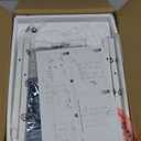 BOLUO White Nightstand with Charging Station, LED Night Stand with Fabric Drawers and Shelf, Bedside Table with USB Ports and Outlets, Bedroom Nightstand Modern