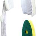 Dish Brush with Soap Dispenser with 2 PCS Brush Refills & Handle,Soap Dispensing Dish BrushesDish Soap Brush, Dish Wand with Soap Dispenser for Dishes, Pans, Sink, Pots