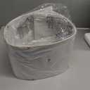 20.5" White Modern Ceramic Bedside Lamp Set of 2 for Bedroom Decor Farmhouse Table Lamp for Living Room Office Dorm