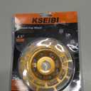 KSEIBI 644030 Diamond Concrete Grinding Wheel 4 1/2 inch for Polishing and Cleaning Stone Concrete Surface, Cement, Marble, Rock, Granite, and Thinset Removing, Angle Grinder Wheels Cup