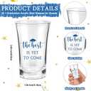 Roshtia 25 Set Graduation Party Favors for Guests 2026, Acrylic Shot Glasses with Thank You Cards and Organza Bags, High School & College Grad Celebration Party Souvenirs(Blue)