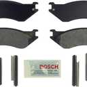 BOSCH BE758H Blue Semi-Metallic Disc Brake Pad Set With Hardware - Compatible With Select Dodge B1500, Ram 1500, Ram 1500 Van; FRONT