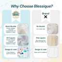 Blessique Baby Burp Cloths 5 Pieces 100% Cotton Muslin Soft Absorbent Burping Cloth for Baby Boy Babygirl, Baby Towels, Baby Girl Newborn Essentials, Paos para Eructos De Beb