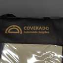 Coverado Seat Covers, Car Seat Covers Full Set, Leather Seat Covers for Cars, Automotive Seat Covers Car Seat Protector Car Accessories Fit for Most Sedans SUV Pick-up Truck(Black&Beige)