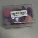 Makeup Sponge Set BS-MALL Triangle Puff 14 Pcs for Liquid, Cream, and Powder, Multi-colored Makeup Sponges and Mini Sponge with Case (A-Purple)