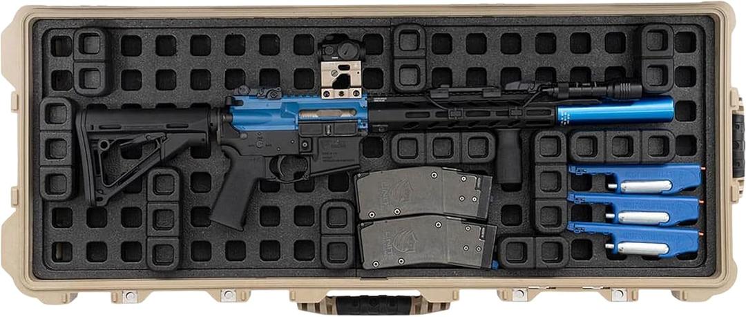 Magpul DAKA Grid Gun Case Organizer Foam Insert for Multi-Purpose Hard Case (Foam Only, Case not Included) (Pelican Protector 1700, Pelican Protector 1700)