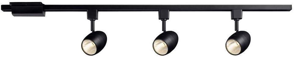 Hampton Bay Black Dimmable LED Track Kit
