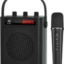 Voice Amplifier with Wireless Microphone & Speaker - Portable Mini Bluetooth PA System with Handheld Mic, 30W Ultra-Light Rechargeable Megaphone for Teachers, Speech & Outdoor Events - S93 Pro