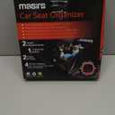 Masirs Back Seat Car Organizer, Neatly Organize Items While Traveling, Folds Flat for Easy Trunk Storage