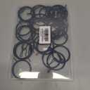 30 Pieces Metal Drapery Curtain Rings Curtain Hanging Rings 1.65 inch Internal Diameter and 30 Pieces Metal Curtain Drapery Pin Hooks for Window Door Shower Curtain(Black